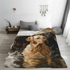 Dog Golden Retriever Blanket Soft Cozy Microfiber Throws Blankets All