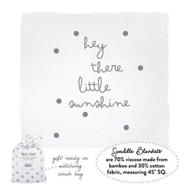 Stephan Baby Face to Face Collection Viscose + Cotton Swaddle, Little Sunshine