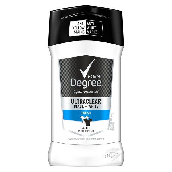 Degree Men UltraClear Antiperspirant Protects from Deodorant Stains Fresh Mens Deodorant 2.7 oz