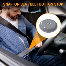 deemars 10 Sätze Universal Sicherheitsgurt Stopper Kit, Sicherheitsgurt Schnalle Taste Verhindern, dass Sicherheitsgurt Knopf Schnalle Clip Stop von Sliding Down The Belt Einfach zu bedienen (Grauen)