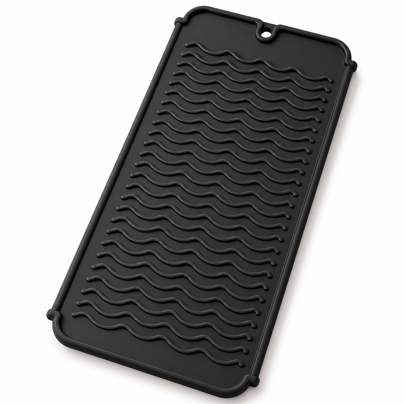 Silicone Heat Resistant Mat for Hair Styling Tools – Flexible