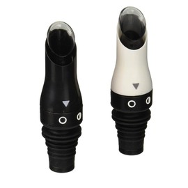 Prepara 2017-2PK Adjustable Oil + Vinegar Pourers Set, One Size, White