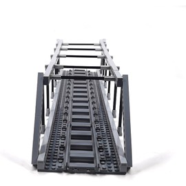 TRavesty City Railway Rails, Caves and Bridges Building Blocks Set, City Train Railway Accessories, Railway Sets, Railway Caves and Bridges Model Building Blocks Train Rail Set Compatible with the