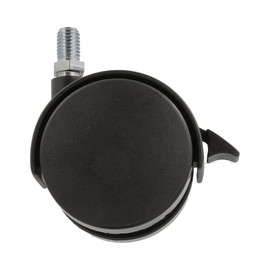 MS Fittings® Roller Diameter 50 mm Plastic with Grub Screw with Brake Castor Hard Floor Castors