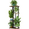 LINZINAR Plant Stand Indoor 4 Tier 5 Potted Multiple Plant