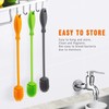 12.5" Silicone Cleaning Brush: For Bottles, Long Handle Kitchen Sponge