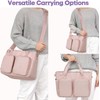 Teamoy Large Bible Tote Bag, Women Bible Cover Carrying Case