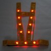 Mizukei Yakutsu 3020001 LED Tuski Type Safety Belt "Glow" Gold/Red