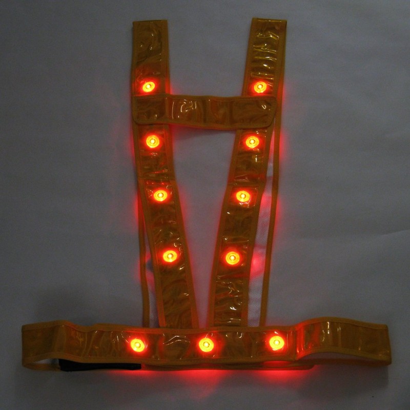 Mizukei Yakutsu 3020001 LED Tuski Type Safety Belt "Glow" Gold/Red