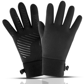 Eadali Outdoor Gloves, Thermal Gloves, Touch Panel Compatible, Winter Thermal, Cycling Gloves, Warm Gloves, Fleece Lined, Cold Protection, Windproof, Waterproof, Anti-Slip, Bicycle Gloves, Running,