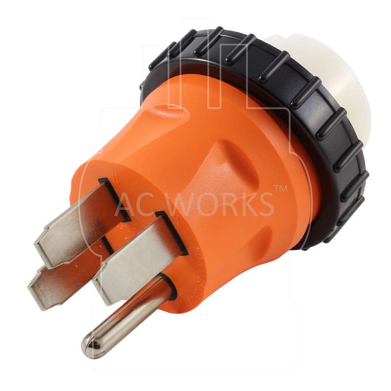 AC WORKS - Adaptador desmontable de 50 Amp RV Marine,