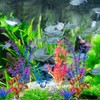 COMSUN 10 Pack Artificial Aquarium Plants, Small Size 4 inch