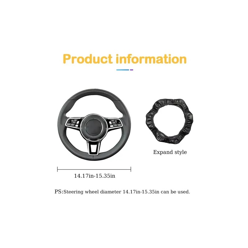 Funda Cubre Volante Deportivo Protector Antiderrapante Auto