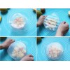 Magik 4~6 Pack Stretch Reusable Silicone Bowl Food Storage Wraps