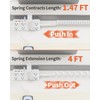 DEPOW Power Strips with Surge Protection, 1 FT to 4