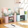AUMA Desk Organizer with Drawer, Multi-Functional Pencil Holder for Desk,