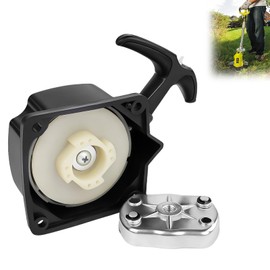 Pull Starter for 43cc - 52cc and Brush Cutter, Recoil Starter Mechanism with Robust Starter Driver, Starter Motor for Lawnmower 40-5, Replacement Starter Made of PA6 and Aluminium Alloy