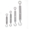 Mecollection 10pcs M4 Stainless Steel 304 Hook & Eye Turnbuckle