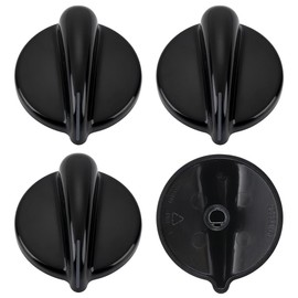4Pcs WB03T10236 Burner Control Knob, Gas Cooktop Knobs Black for GE Range/Cooktop/Stove, Not Universal
