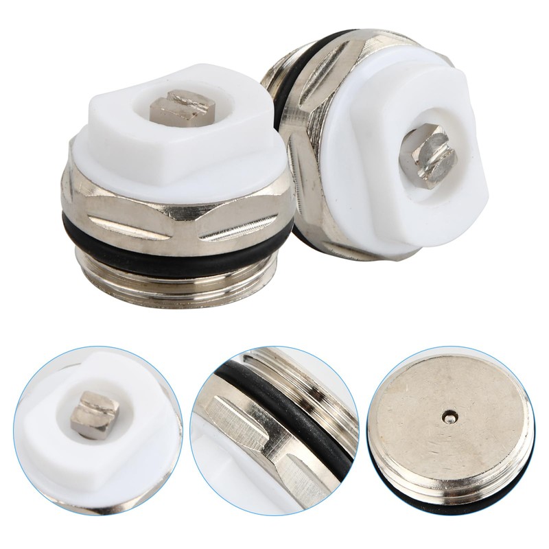 Pack of 5 Radiator Bleed Valve with 2 Bleed Keys,