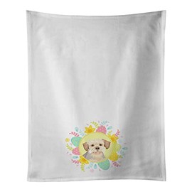 Caroline's Treasures Yorkie Blue and Tan #1 Easter White Kitchen Set of 2Kitchen Cotton Hand-Towels