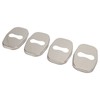 4PCS Door Lock Striker Cover Stainless Steel Strong Protection Replacement