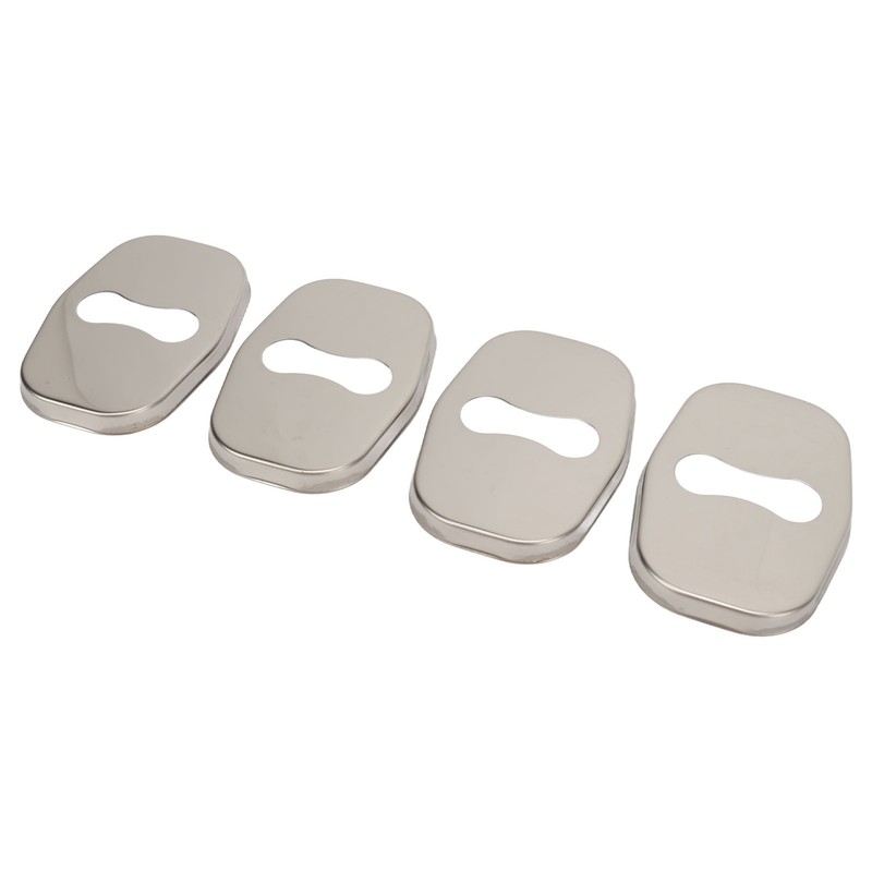 4PCS Door Lock Striker Cover Stainless Steel Strong Protection Replacement