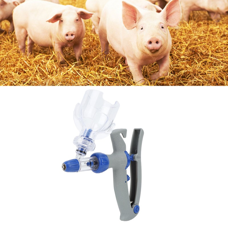 Livestock Continuous Syringe Adjustable Bottle Insertion Design Accurate Animal Injection