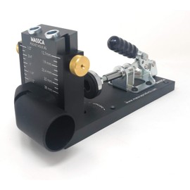 Massca Aluminum Pocket Hole Jig System Set -M1 – Adjustable & Easy to Use Joinery Woodworking Tool w/Drill Bit, Hex Key Screws, Square Driver & Stop Collar – For DIY Carpentry Projects