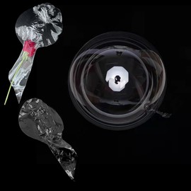 Clear Balloons for Stuffing, 15 Pack Wide Neck Pre Stretched Fillable BoBo Balloons for Stuffing