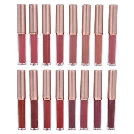 Juego de 16 brillos de labios de color mate, de larga duración, hidratante, antiadherente, pintalabios líquidos, herramienta cosmética para mujeres