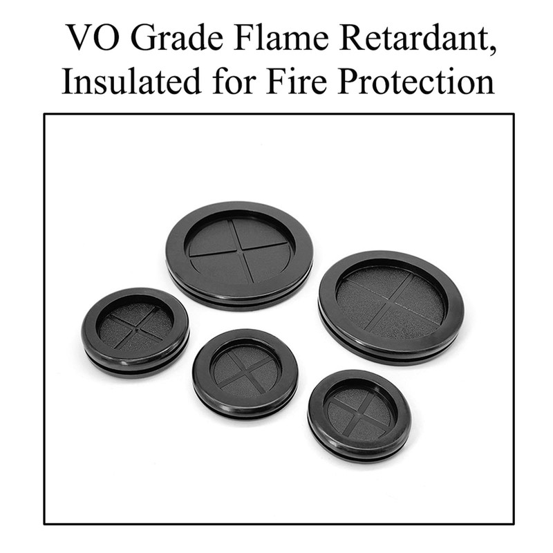 Pack of 4 Black Dustproof Wire Protection Spools Nozzle Made