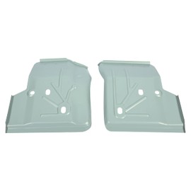 ECOTRIC Front Left & Right Floor Pan Pair Compatible with 1997-2006 Jeep TJ Wrangler Driver & Passenger Side New - Silver