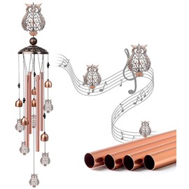 Owl Wind Chimes for Outside Clearance Windchimes Outdoors Clearance Front Porch Decorations Outdoor Wind Chimes Large Wind Chimes for Outside Wind Chimes for Outside Deep Tone Large Wind Chimes