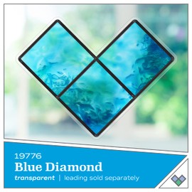 Gallery Glass, Blue Diamond Stained Glass 2 fl oz Brilliant Smooth Finish Paint, Perfect for Easy to Apply DIY Arts and Crafts, 19776