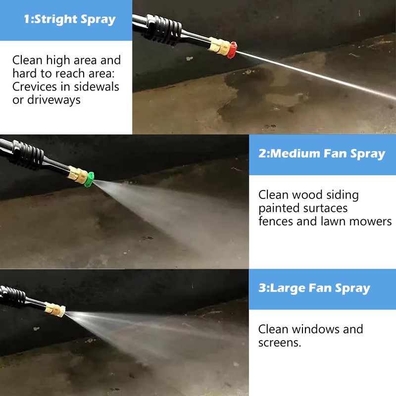 Hourleey Pressure Washer Tips, Pressure Washer Nozzle Tip with Holder,