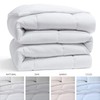 Quilted Down Alternative Comforter - King Size, All Season White