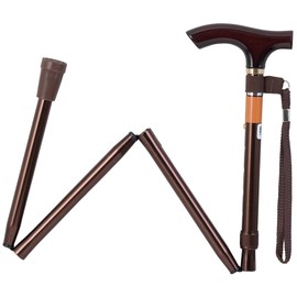 Augmentation – All Life E448 Folding Cane Total length 81.5 ~ 91.5 cm (5 Stage Adjustable) with Strap