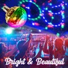 Colorful Rotating Magic Ball Lamp Spinning LED Strobe Lamp Bulb