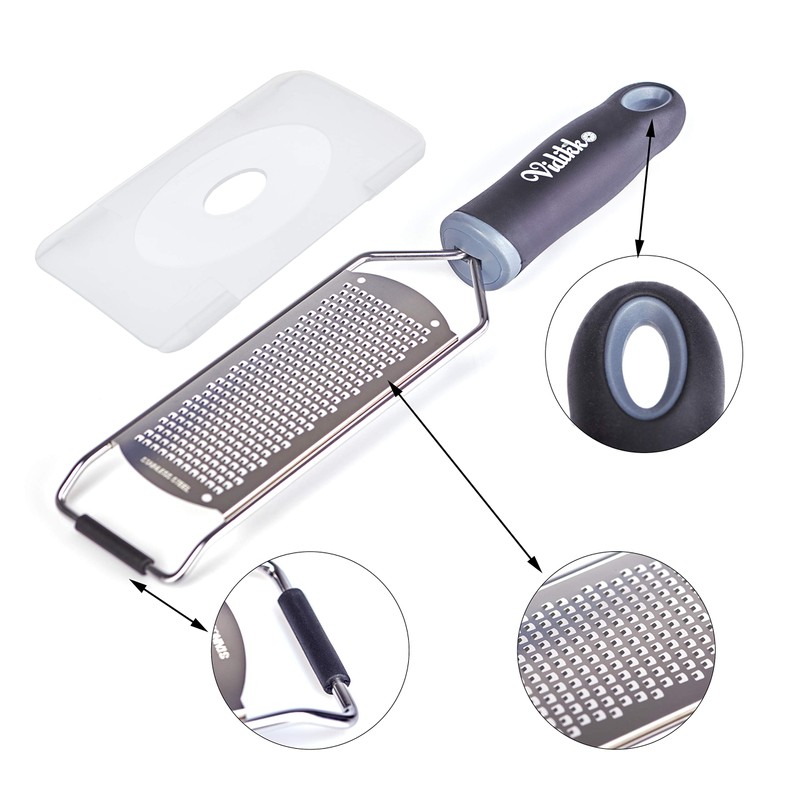 Vidikko Premium Lemon Grater, Made of Stainless Steel, Parmesan Grater,