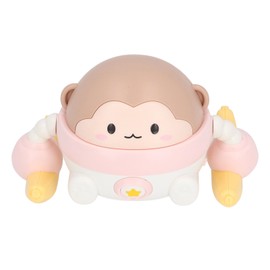 Electronic Tumbling Monkey Puzzle Guided Head Up Exercise Educational Crawling Monkey Toy Pink