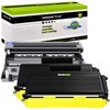 greencycle 2PK Black Toner Cartridge Replacement and 1PK Drum Unit