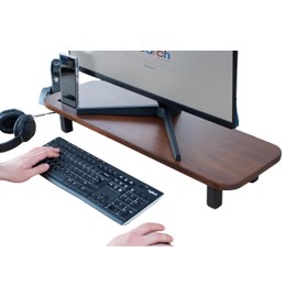 Wooden Monitor Stand Riser for Computer & Laptop - Single Desk Monitor Stand - Ergonomic Computer Stand for Monitor - Computer Accessories - 29.5 Inches