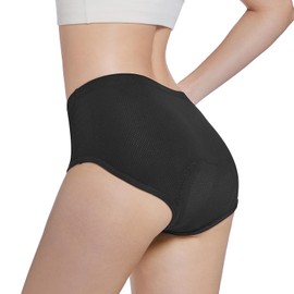 Leeboom Women's Padded Breathable Cycling Shorts Padded Elastic Cycling Shorts Women's Quick Drying with 3D Padded, black