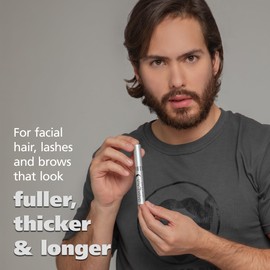 DABALASH Men Professional Facial Hair Eyelash & Brow Strengthener – Give Your Beard A Longer, Fuller, & Thicker Look – 0.18 oz