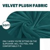 MAXIJIN Velvet Stretch Seat Cushion Covers Couch Cushion Cover for