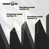 MANUFORE 200mm 65Mn Steel Black Saw Blade 2 Pack for