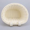 MEISO Front Bicycle Basket for Children, Woven Bicycle Basket with