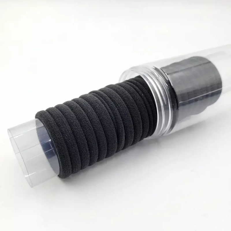 머리끈 블랙 고탄력 헤어 고무줄 세트 20개 세트 Black High-Elasticity