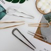 6 Pcs Metal French Hair Pins for Women, U-Shaped Hair